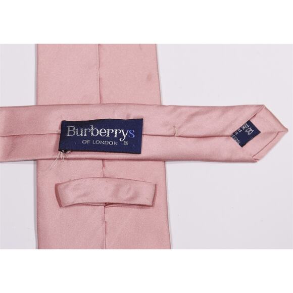 Burberrys of London Vintage Light Pink Silk Tie Necktie - Picture 5 of 6